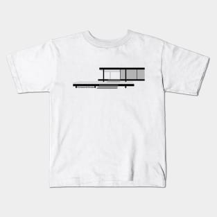 Farnsworth House - Mies van der Rohe Kids T-Shirt